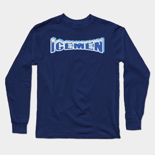 Icemen Hockey Logo Long Sleeve T-Shirt by DavesTees